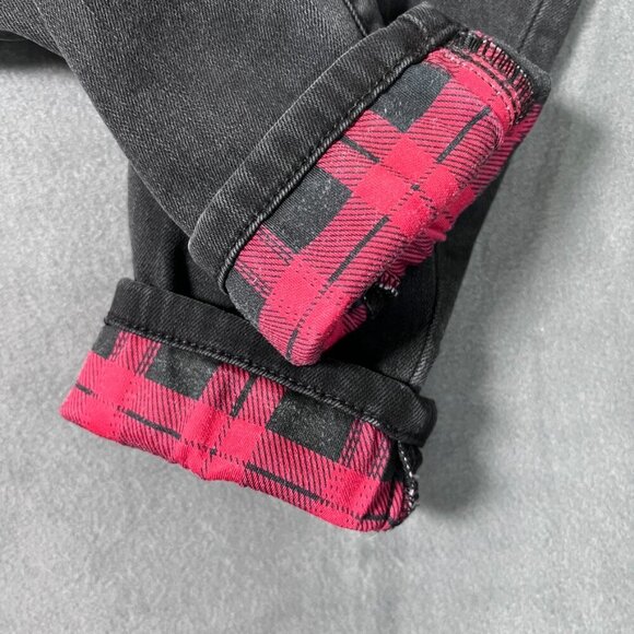 Judy Blue Skinny Fit Peek a Boo Buffalo Plaid Patch Women’s Jeans size 26 - Picture 11 of 12